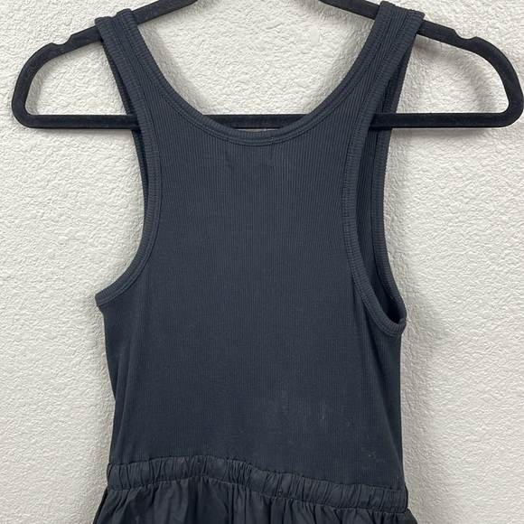 Nation LTD Frannie Midi Dress Jet Black Top Poplin Combo Sz S - Picture 8 of 14